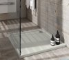 Schedpol Caspar New brodzik kwadratowy + syfon 90x90cm Cement Stone 3.2331/CT/ST